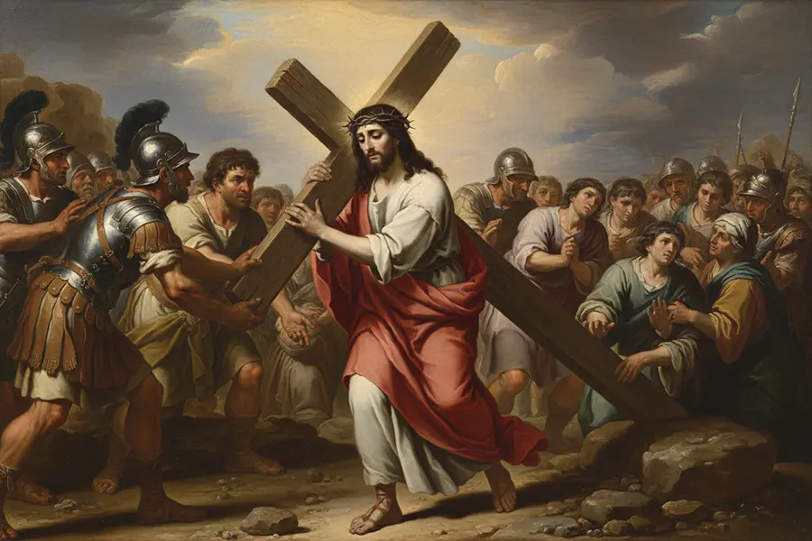 Jezus bierze krzyż na swoje ramiona – druga stacja Drogi Krzyżowej